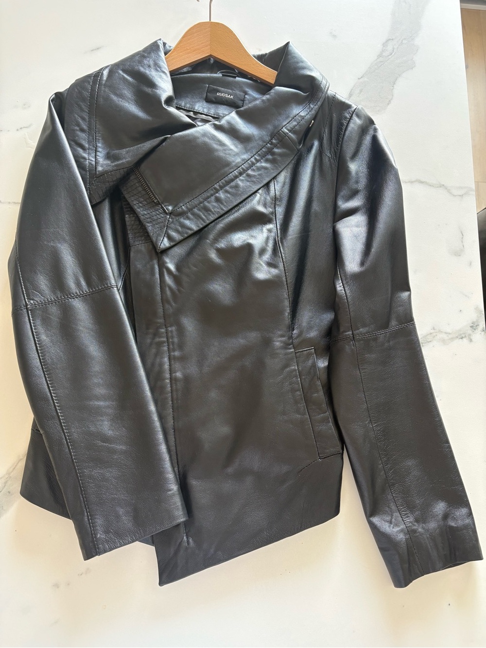 Rudsak aymmeyrical leather jacket